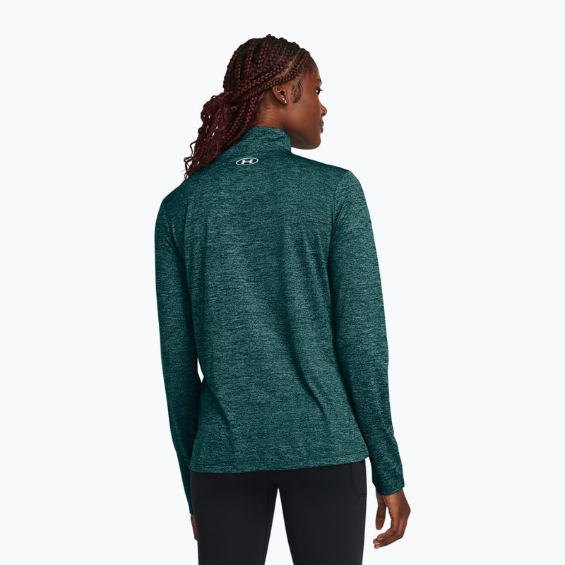 Bluza damska Under Armour Tech 1/2 Zip-Twist hydro teal/white 2