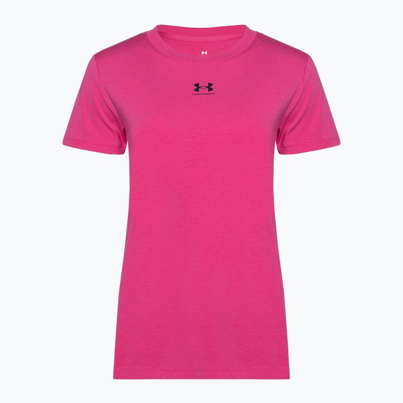 Koszulka damska Under Armour Rival Core astro pink/black