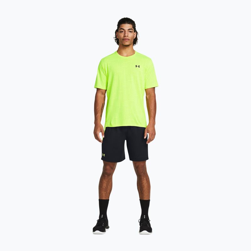 Spodenki treningowe męskie Under Armour Tech Vent black/high-vis yellow/high-vis yellow 2