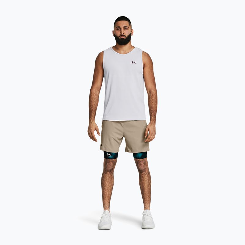 Spodenki treningowe męskie Under Armour UA Vanish Woven 6in timberwolf taupe/black 2