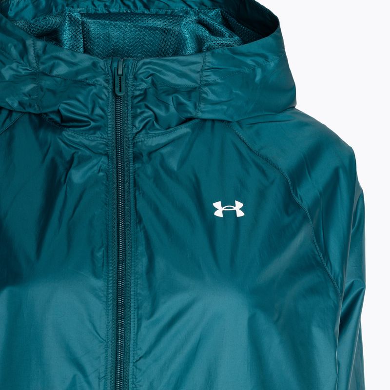 Kurtka przeciwwiatrowa damska Under Armour Sport Windbreaker hydro teal/white 5