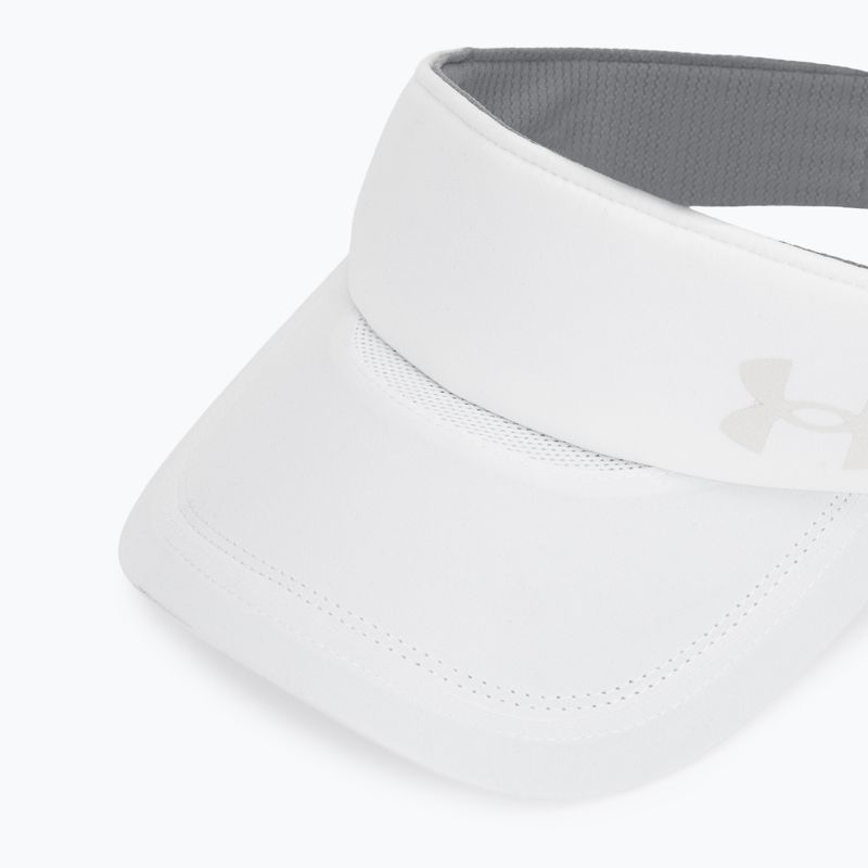 Daszek do biegania damski Under Armour Launch white/black/distant gray 3