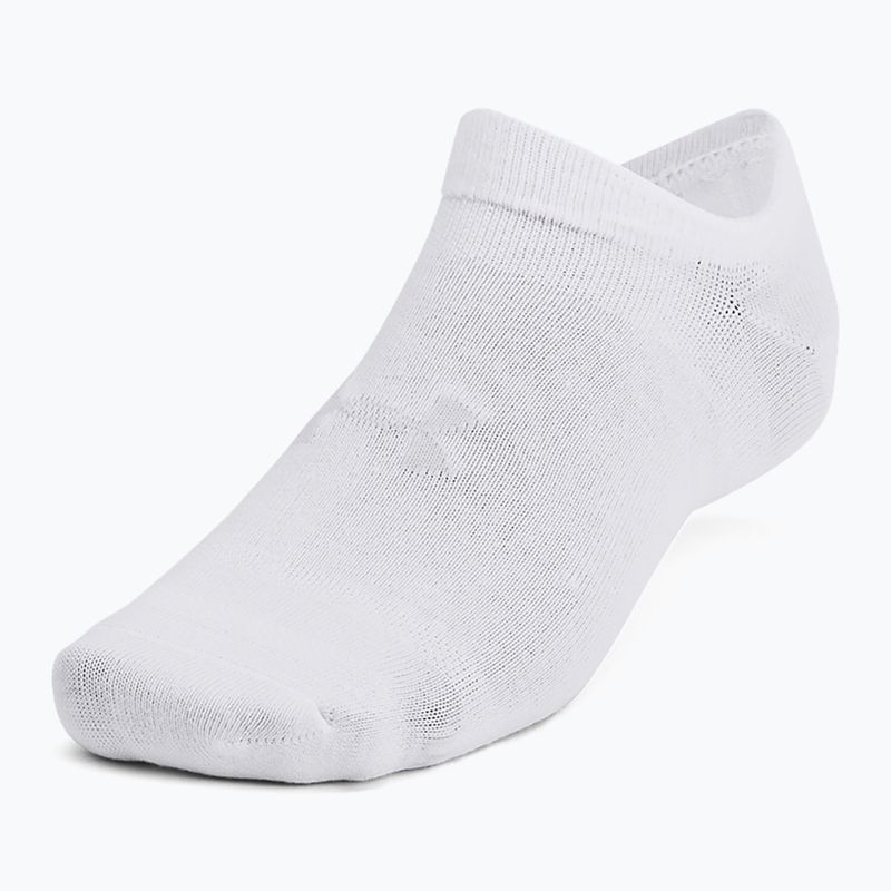 Skarpety Under Armour Essential No Show 6 par white/white/halo gray 2