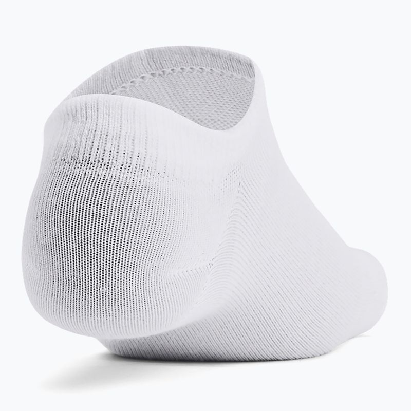 Skarpety Under Armour Essential No Show 6 par white/white/halo gray 3