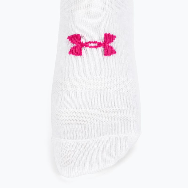 Skarpety damskie Under Armour Essential Nv Mid Crew 3 pary white/white/astro pink 3