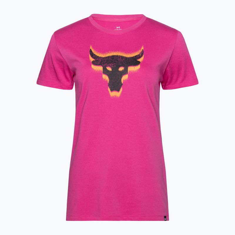 Koszulka treningowa damska Under Armour Project Underground Core T astro pink/black