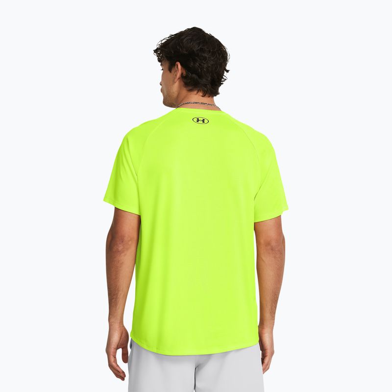 Koszulka treningowa męska Under Armour Tech Textured high vis yellow/black 2