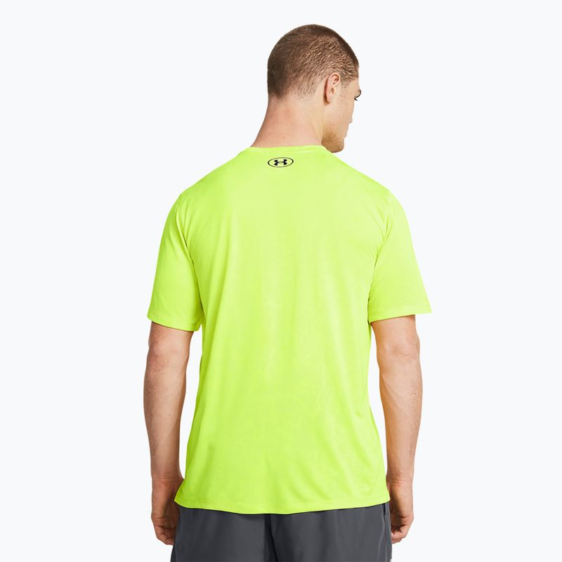 Koszulka treningowa męska Under Armour Tech Vent Geode high vis yellow/black 2