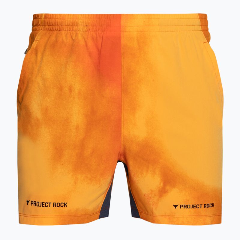 Spodenki treningowe męskie Under Armour Project Rock Ultimate 5" PT atomic/team orange/black