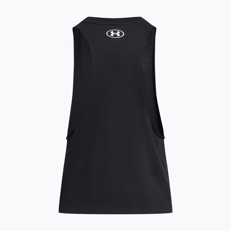Koszulka treningowa damska Under Armour Project Rock Neon Flame Tank black/black 4