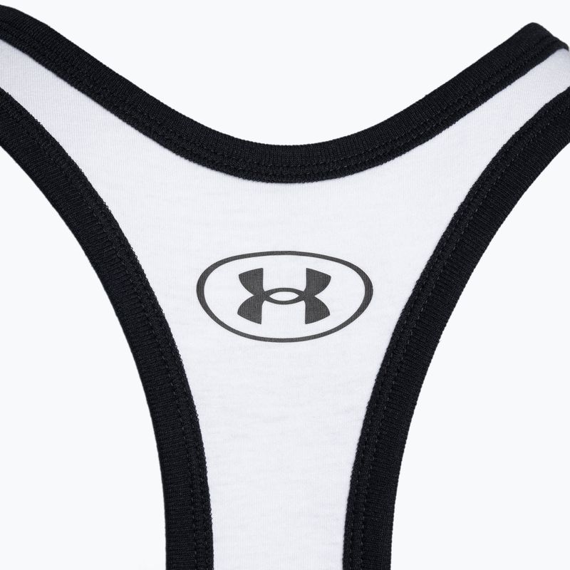 Koszulka treningowa męska Under Armour Project Rock Get To Work Tank white/black/phoenix fire 4