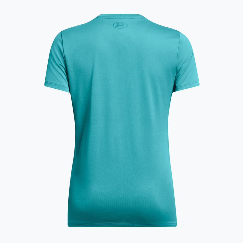 Koszulka treningowa damska Under Armour Tech Big Logo HD circuit teal/coastal teal 4