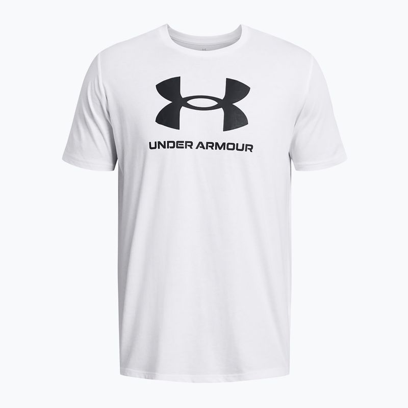 Koszulka męska Under Armour Sportstyle Logo Update white/black 3