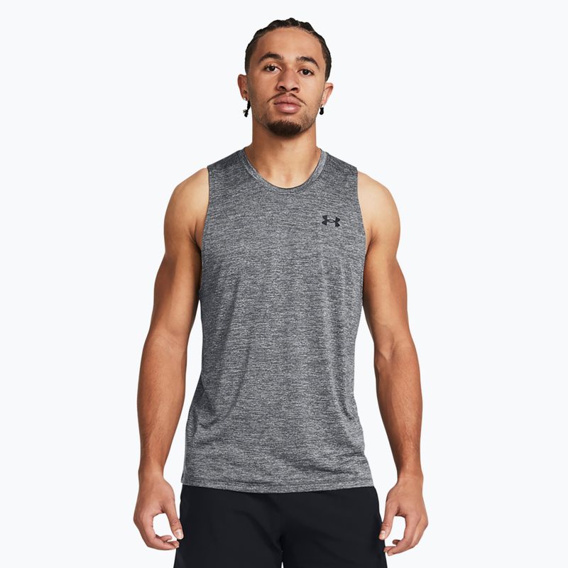 Koszulka treningowa męska Under Armour Tech Tank castlerock/black