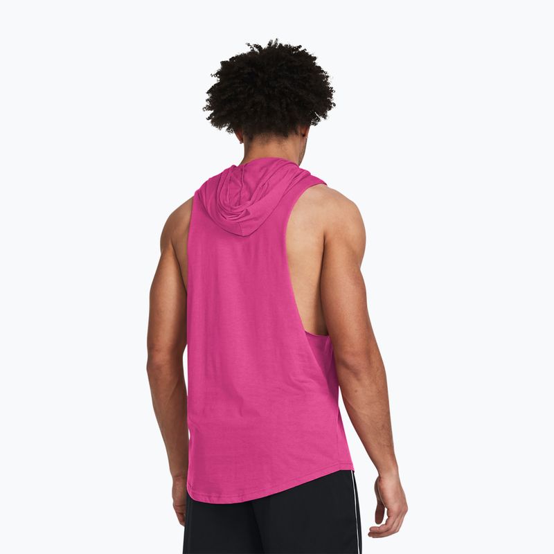 Koszulka treningowa męska Under Armour Project Rock Rents Due HD astro pink/black 2