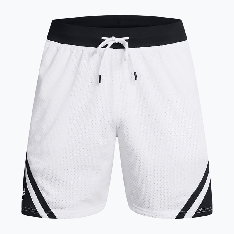 Spodenki koszykarskie męskie Under Armour Curry Mesh Short 4 white/black/white