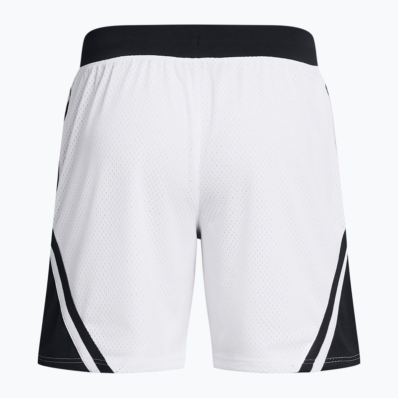 Spodenki koszykarskie męskie Under Armour Curry Mesh Short 4 white/black/white 2