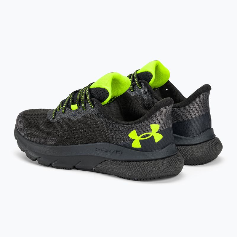 Buty do biegania męskie Under Armour Hovr Turbulence 2 black/black/high vis yellow 3