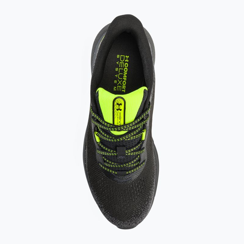 Buty do biegania męskie Under Armour Hovr Turbulence 2 black/black/high vis yellow 6