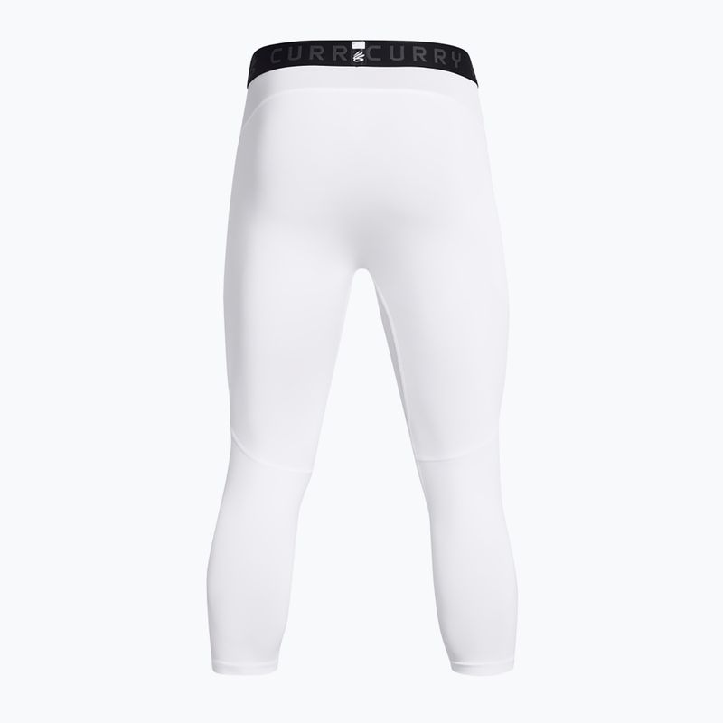 Legginsy treningowe męskie Under Armour Curry Brand 3/4 white/white/black 2