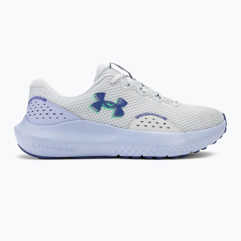 Buty do biegania damskie Under Armour Charged Surge 4 halo gray/celeste/starlight 2