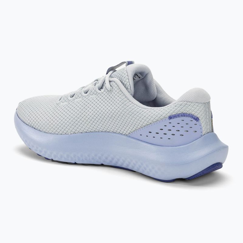 Buty do biegania damskie Under Armour Charged Surge 4 halo gray/celeste/starlight 3