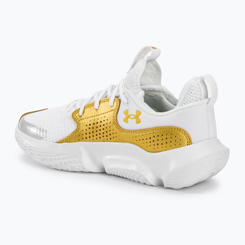 Buty do koszykówki Under Armour Flow Futr X3 white/white/metallic gold 3