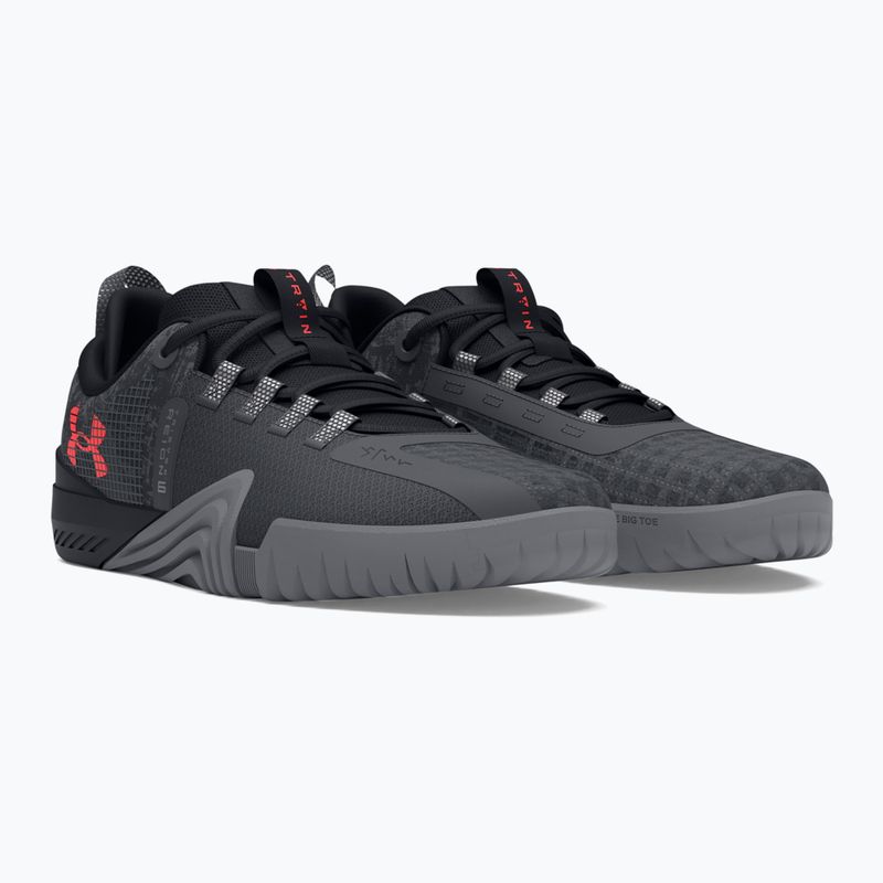 Buty treningowe męskie Under Armour TriBase Reign 6 gray void/pitch gray/rush red 7