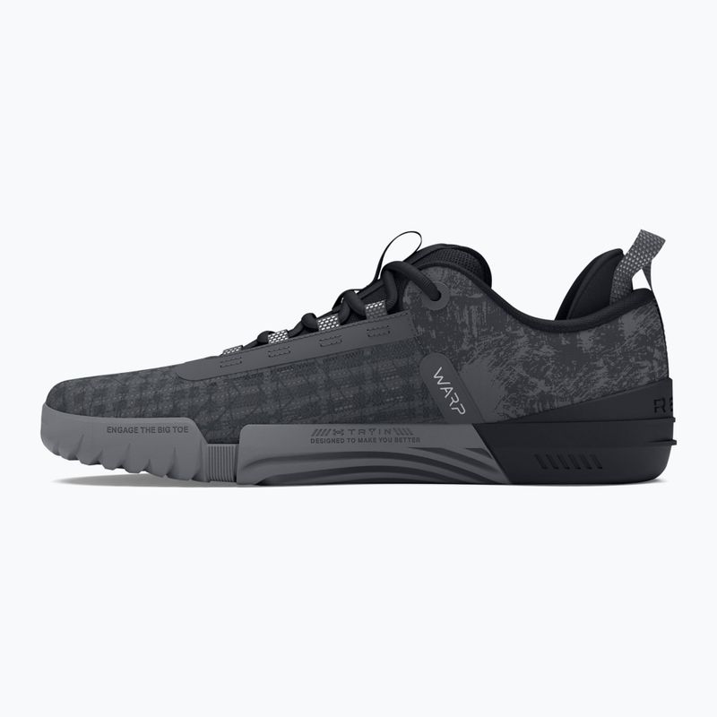 Buty treningowe męskie Under Armour TriBase Reign 6 gray void/pitch gray/rush red 9