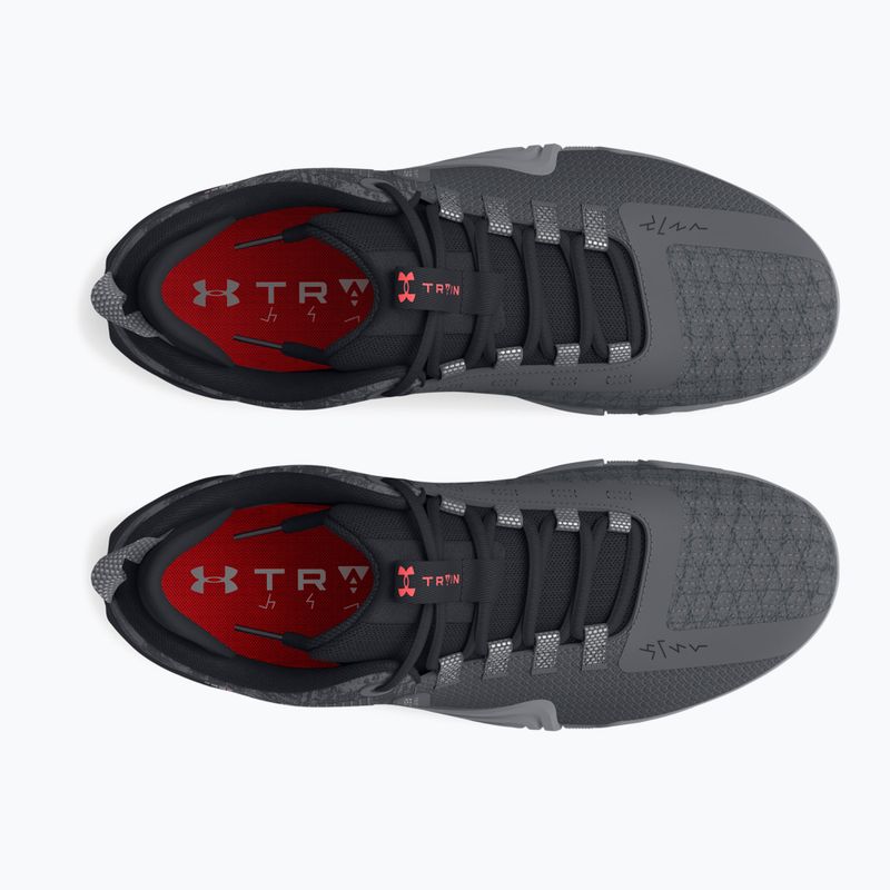 Buty treningowe męskie Under Armour TriBase Reign 6 gray void/pitch gray/rush red 10