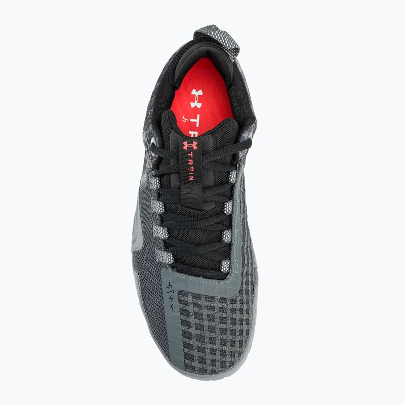 Buty treningowe męskie Under Armour TriBase Reign 6 gray void/pitch gray/rush red 6