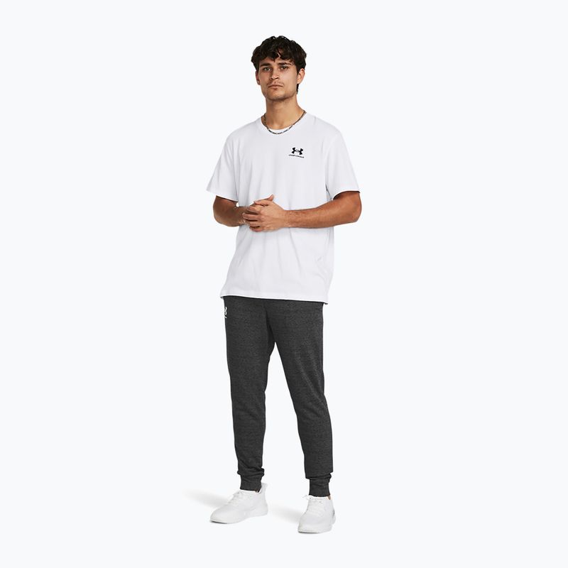 Spodnie męskie Under Armour Rival Terry Jogger castlerock light heather/onyx white 2