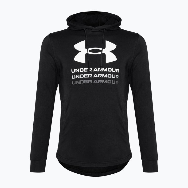 Bluza męska Under Armour Rival Terry Graphic Hood black/castlerock