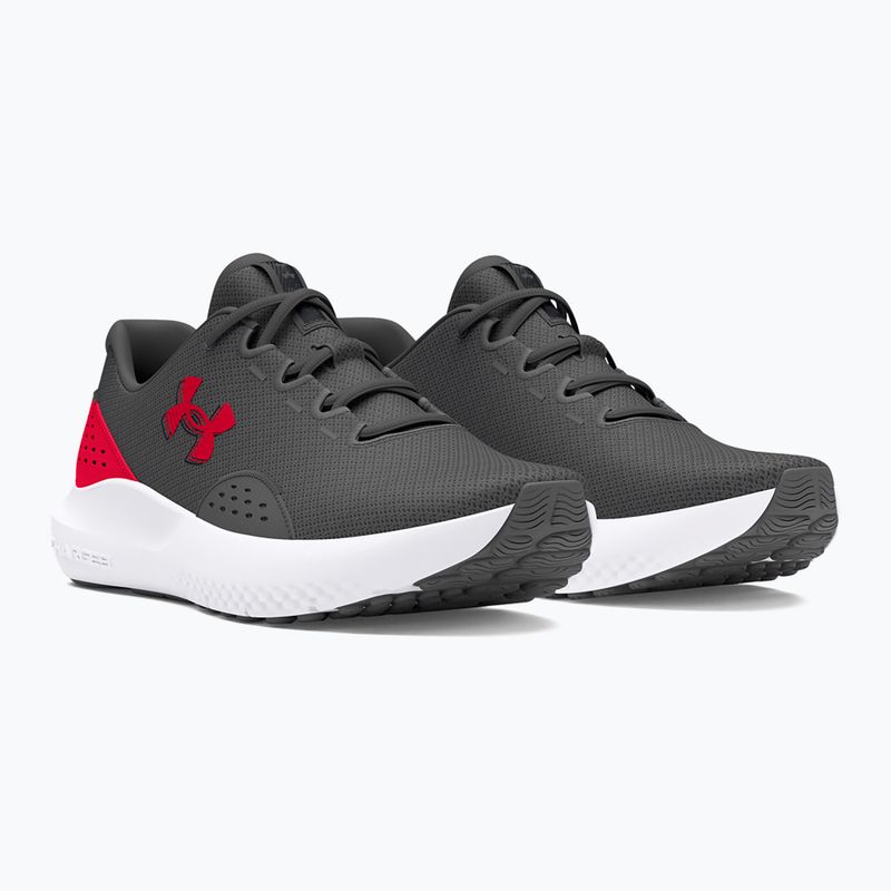 Buty do biegania męskie Under Armour Charged Surge 4 castlerock/red/red 3