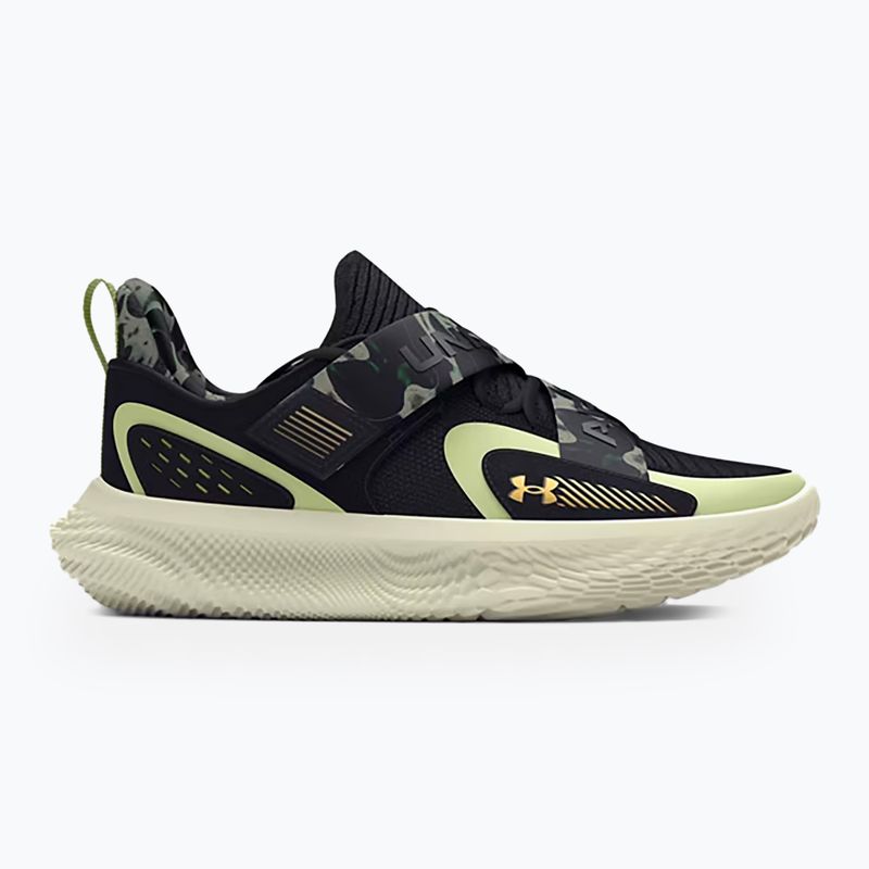 Buty do koszykówki Under Armour Flow Futr X 4 Camo black/retro green/metallic gold