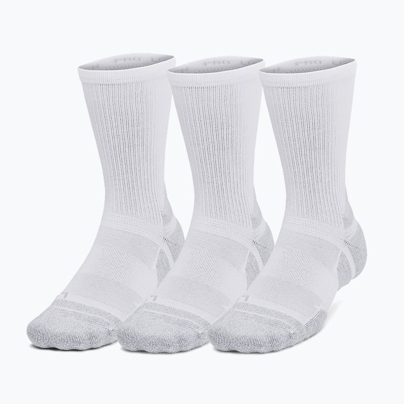 Skarpety Under Armour Perf Tech Pro 3 Pack Crew white/white/mod gray