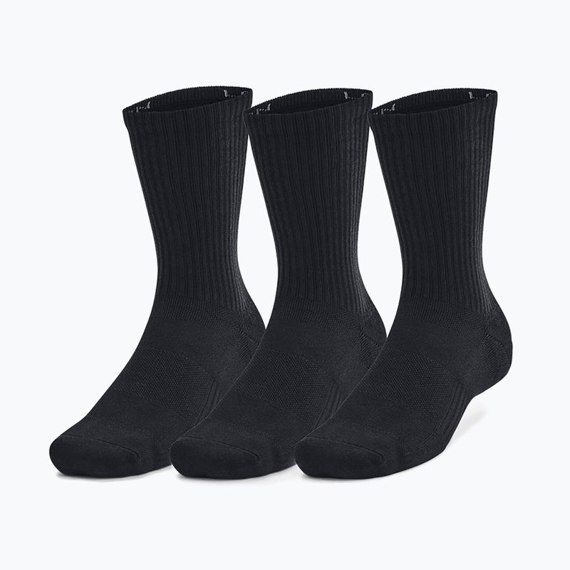 Skarpety Under Armour Training Cotton Crew 3 pary black/black/white