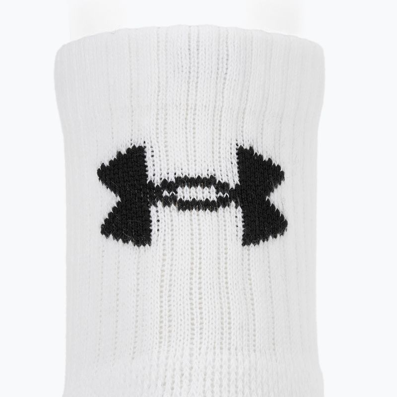 Skarpety Under Armour Training Cotton Quarter 3 pary white/white/black 3