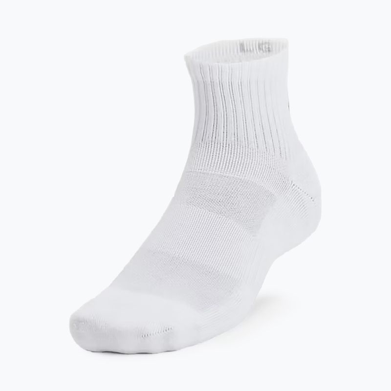 Skarpety Under Armour Training Cotton Quarter 3 pary white/white/black 5