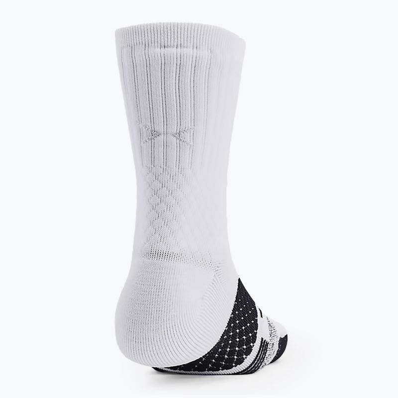 Skarpety męskie Under Armour Curry AD Playmaker 1P Mid white / black / black 2