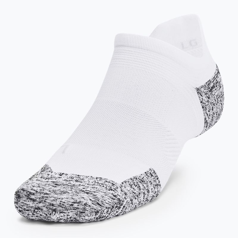 Skarpety do biegania Under Armour Dry Run Cushion No Show 3 pary white/halo gray/reflective 2