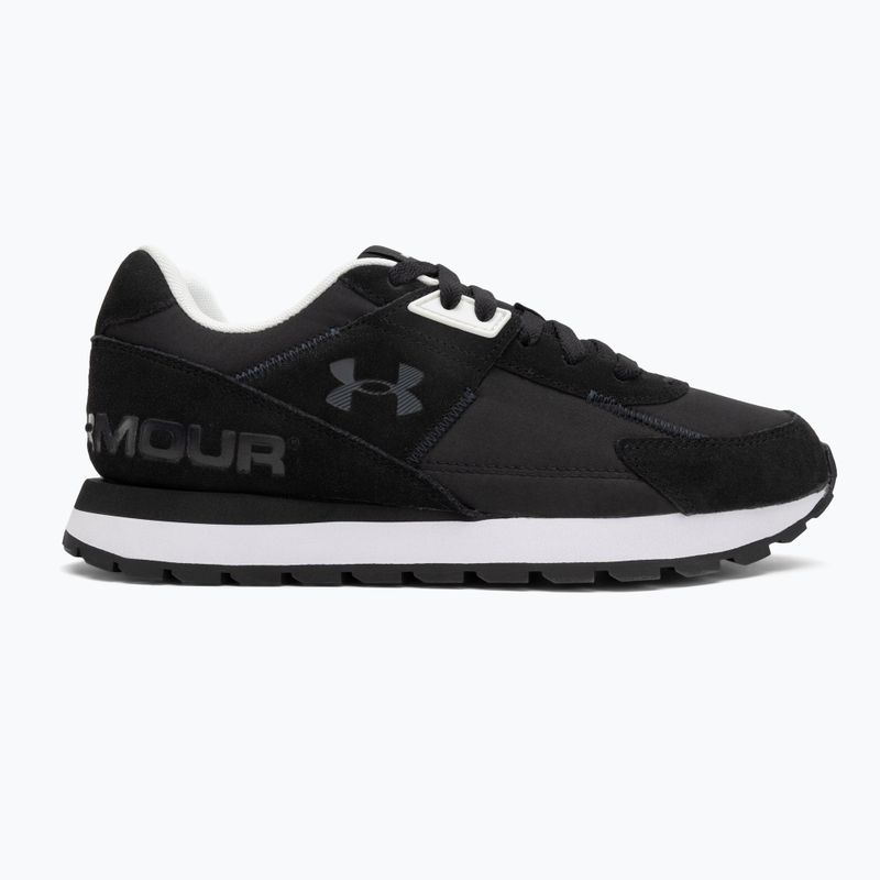 Buty treningowe męskie Under Armour Essential Runner black/white/blach 2