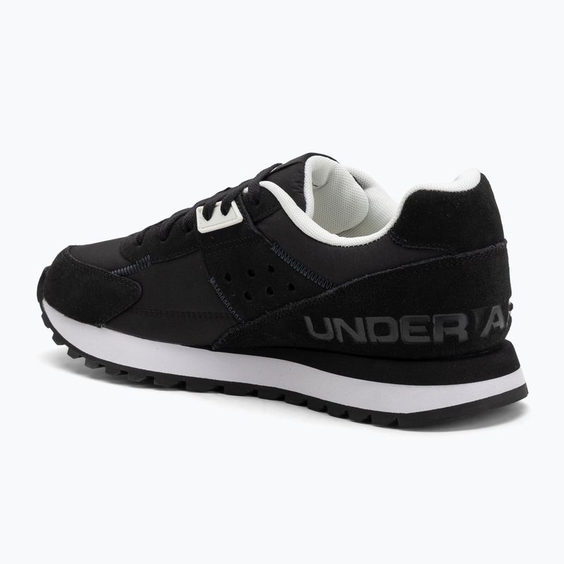 Buty treningowe męskie Under Armour Essential Runner black/white/blach 3