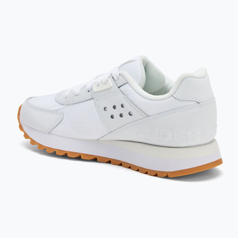 Buty treningowe damskie Under Armour Essential Runner white/white quartz/white quartz 3