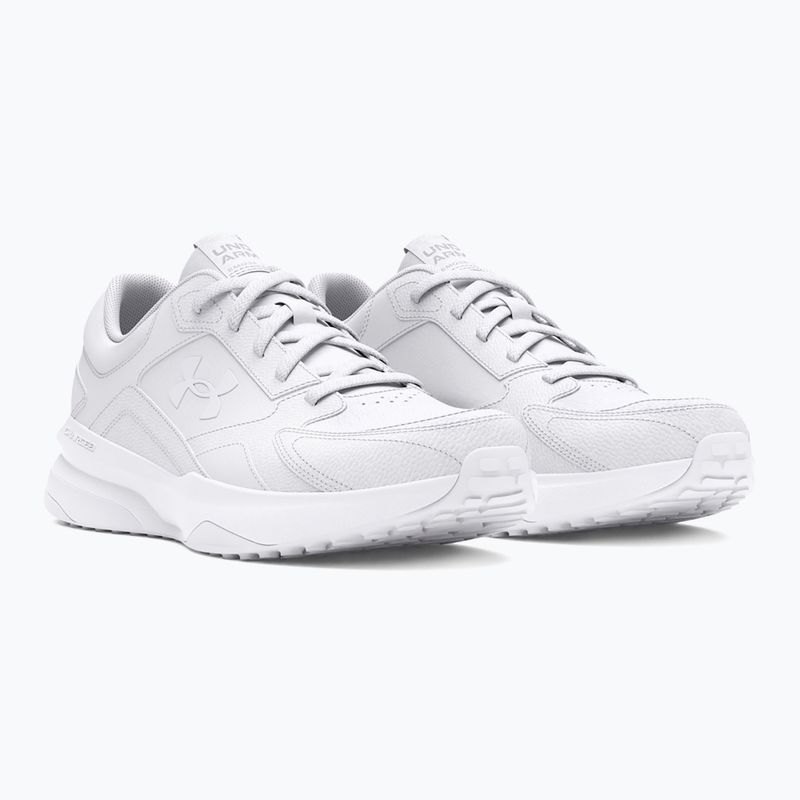 Buty treningowe damskie Under Armour Edge Leather white/white/white 3