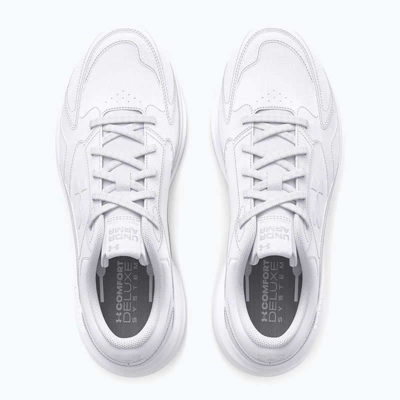 Buty treningowe damskie Under Armour Edge Leather white/white/white 4