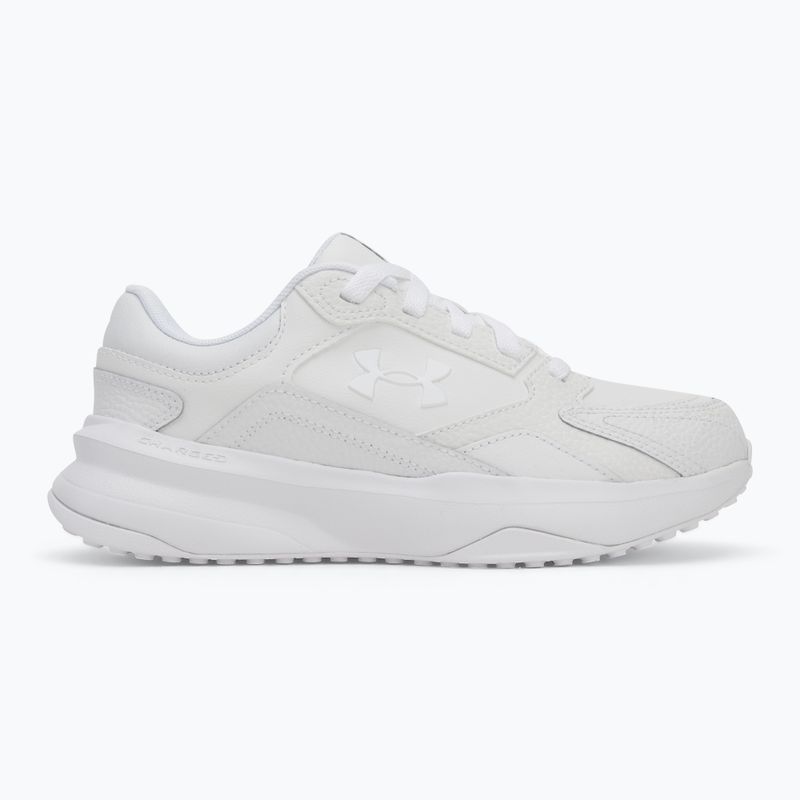 Buty treningowe damskie Under Armour Edge Leather white/white/white 2
