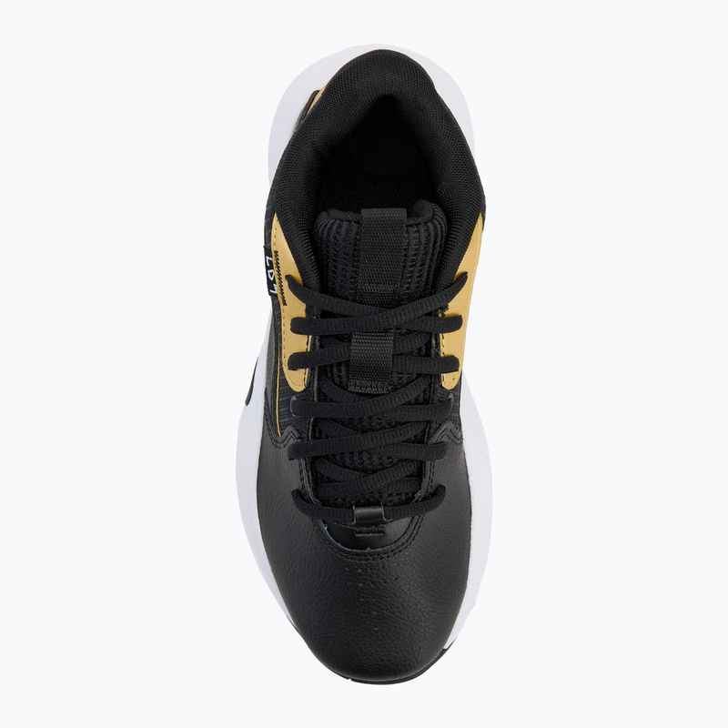 Buty do koszykówki dziecięce Under Armour GS Lockdown 7 black/black/metallic gold 5