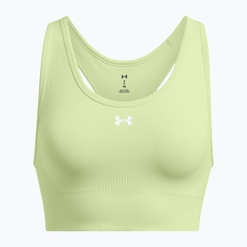 Biustonosz treningowy Under Armour Vanish Seamless Mid Branded retro green/white 4