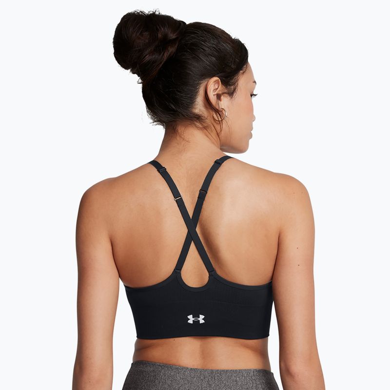 Biustonosz treningowy Under Armour Vanish Seamless Low black/white 2